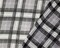 Black-White Poly Plaid Printed Yoryu Chiffon Woven Fabric By the Yard